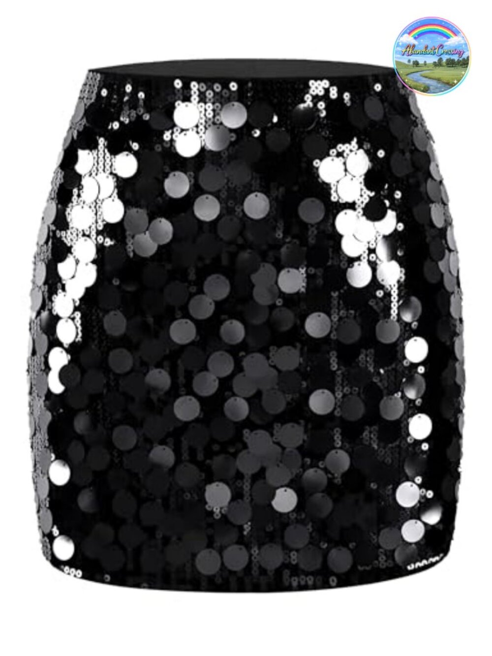 Sequin Bodycon Mini Skirt Stretchy High Waist Party Clubwear